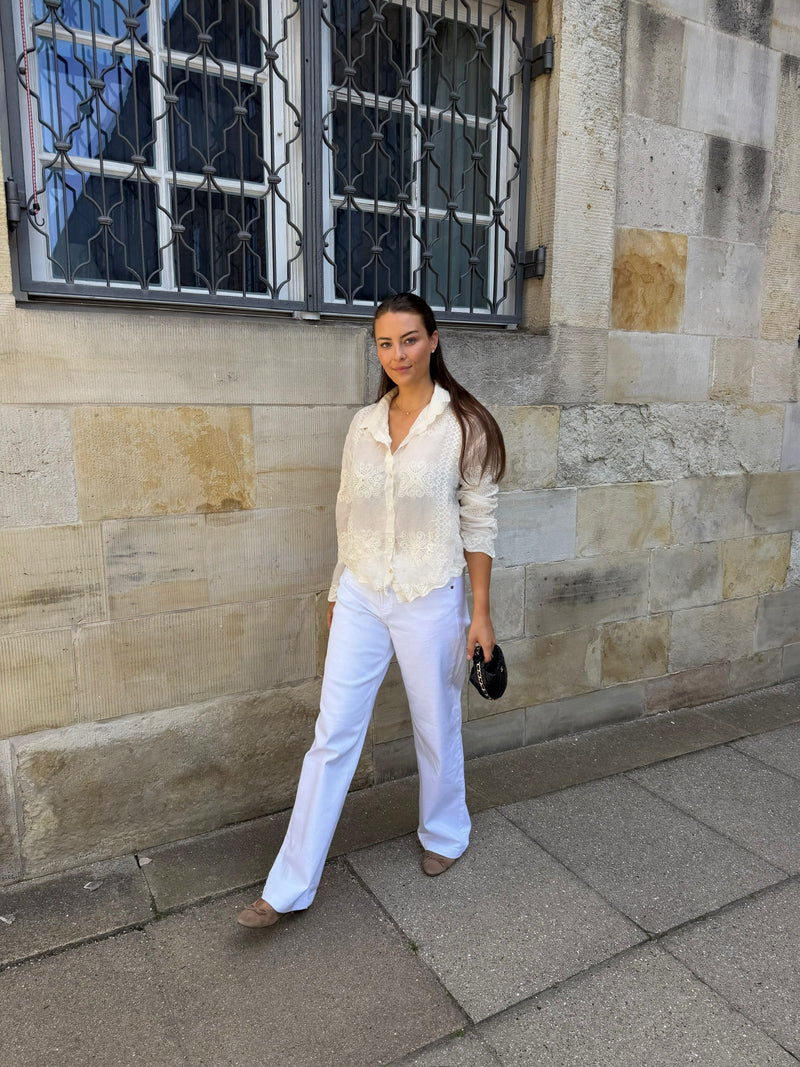 My Essential Wardrobe - Jeans - Bright White - Louis 157 High Wide