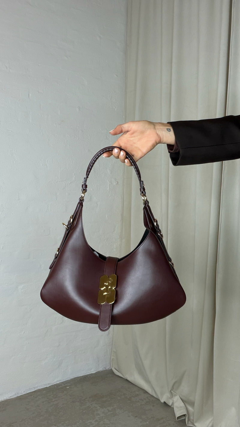 Ganni - Chicory Coffee - Small Kat bag - A7302, billede 5