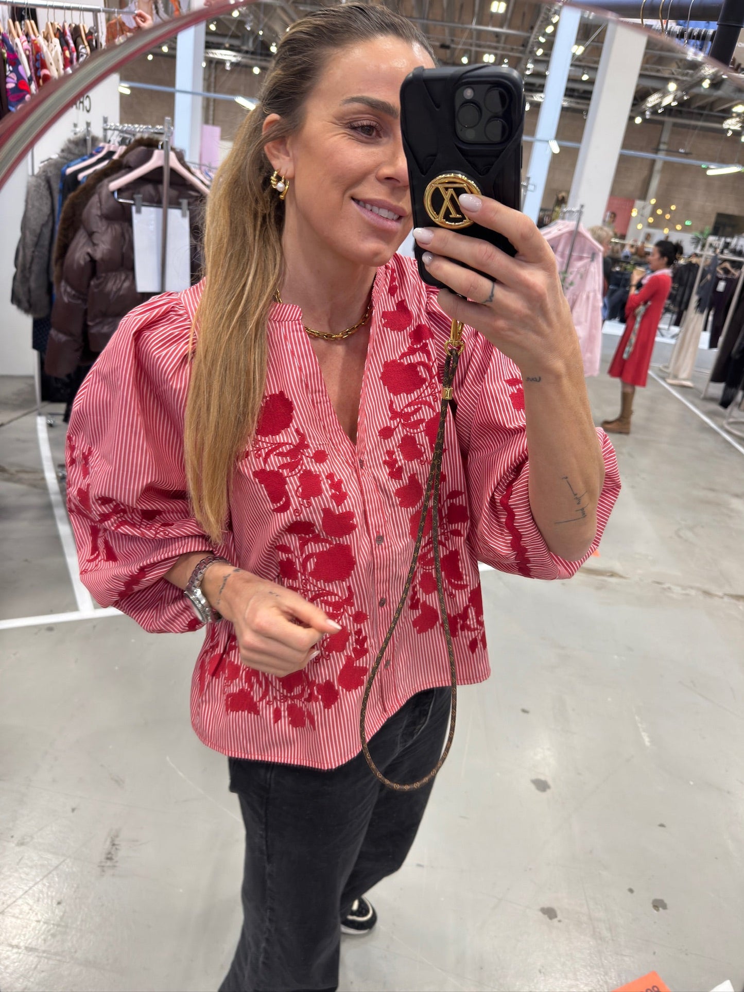 Sissel Edelbo - Skjorte -  Rød - Juliane