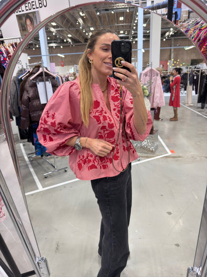 Sissel Edelbo - Skjorte -  Rød - Juliane