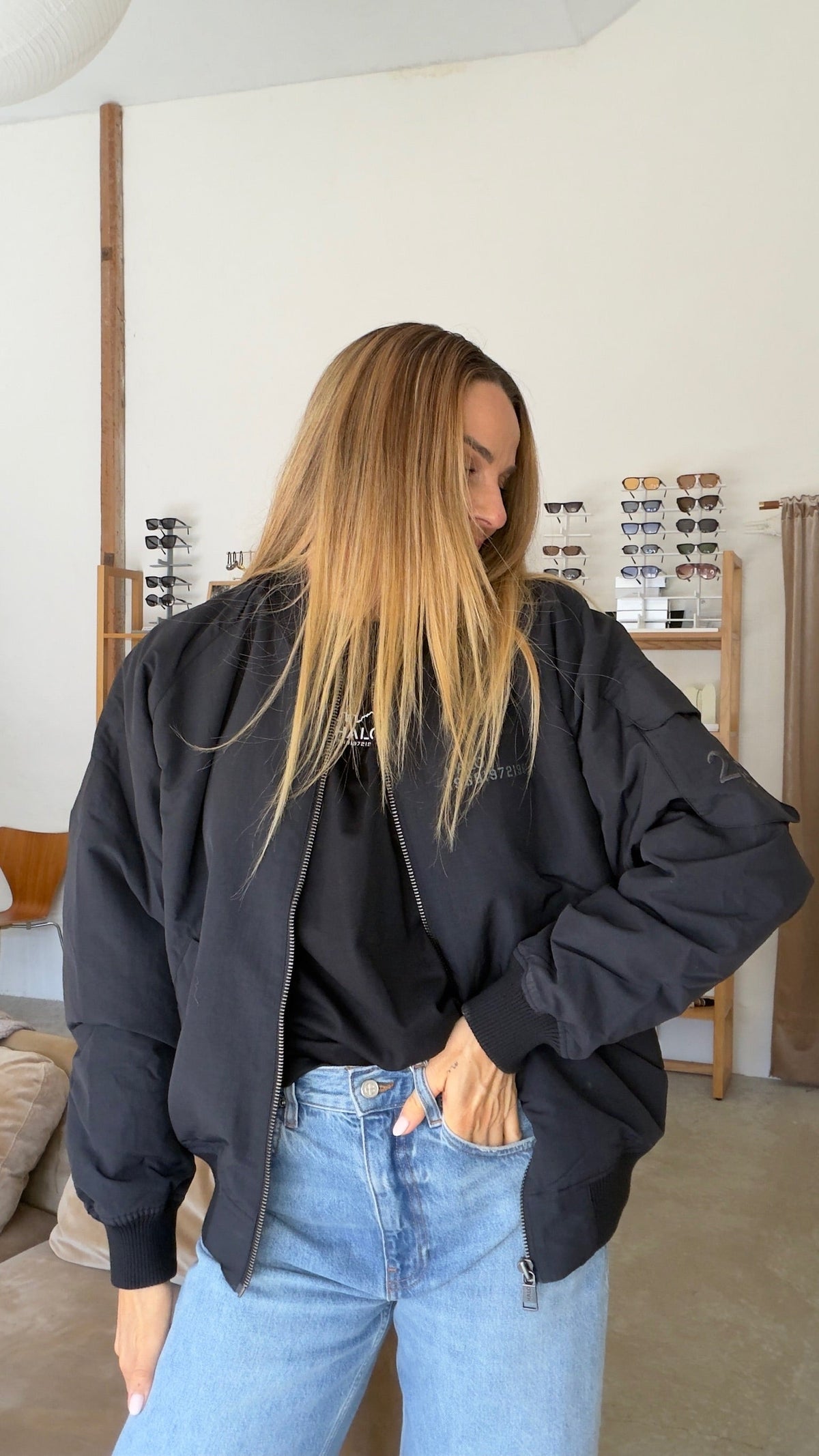 HALO - Jakke - Sort - Cordura Bomber