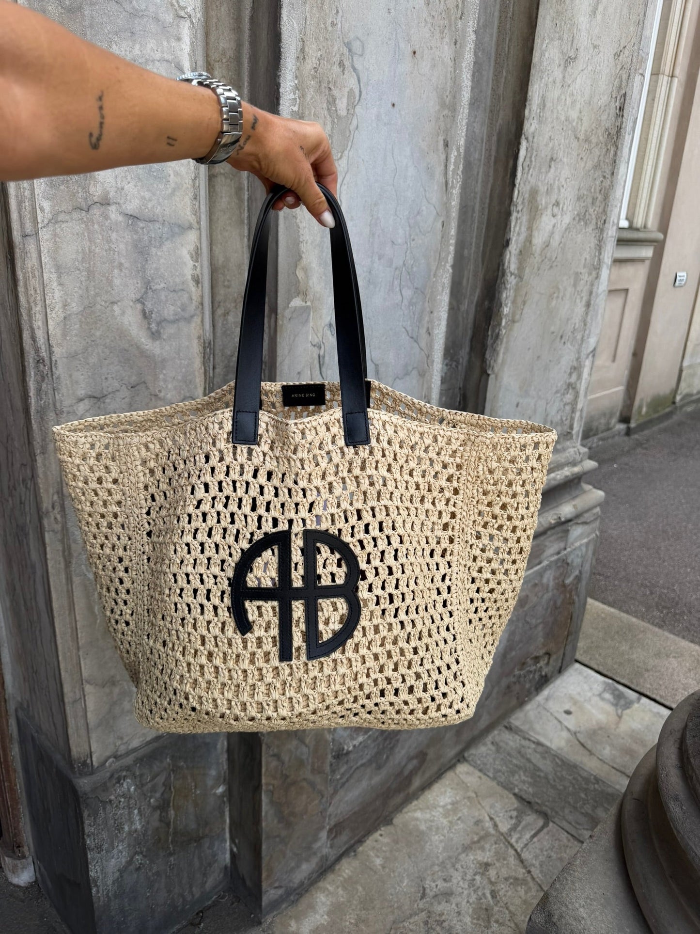 Anine Bing - Strandtaske - Natural - Large Rio Tote