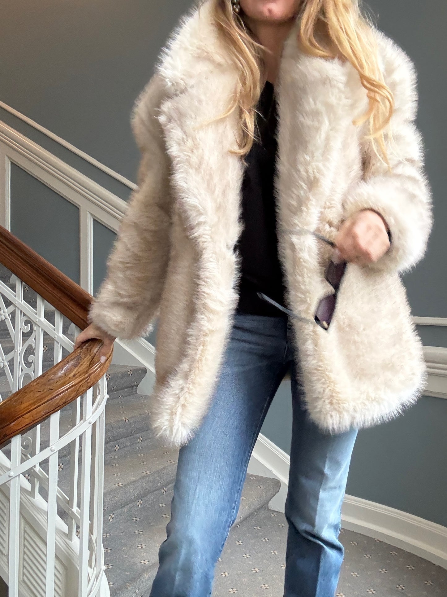 Sportmax - Pels Jakke - Beige - Rosaria