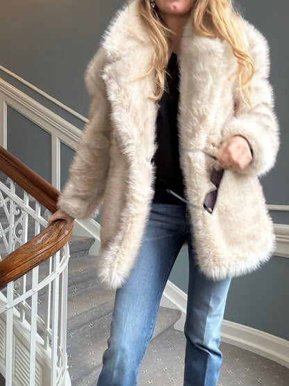 Sportmax - Pels Jakke - Beige - Rosaria