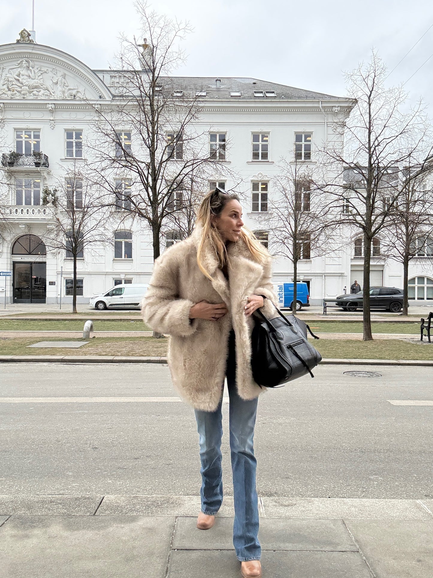 Sportmax - Pels Jakke - Beige - Rosaria