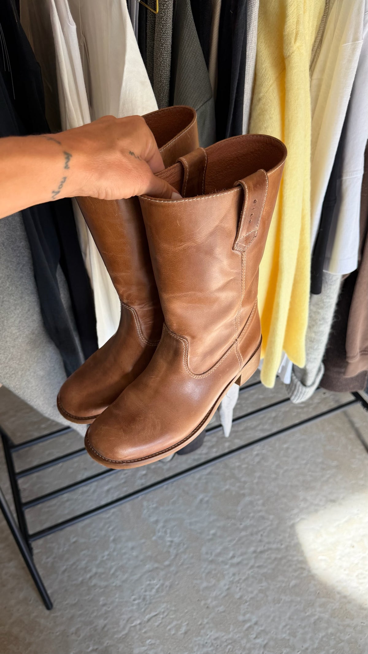 Dico - Skind Støvle - Dark Tan - Julia Gaucho
