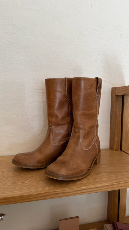 Dico - Skind Støvle - Dark Tan - Julia Gaucho