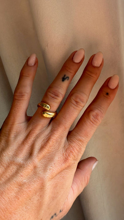 Andcopenhagen Jewelry - Ring - guldbelagt messing - Ramona