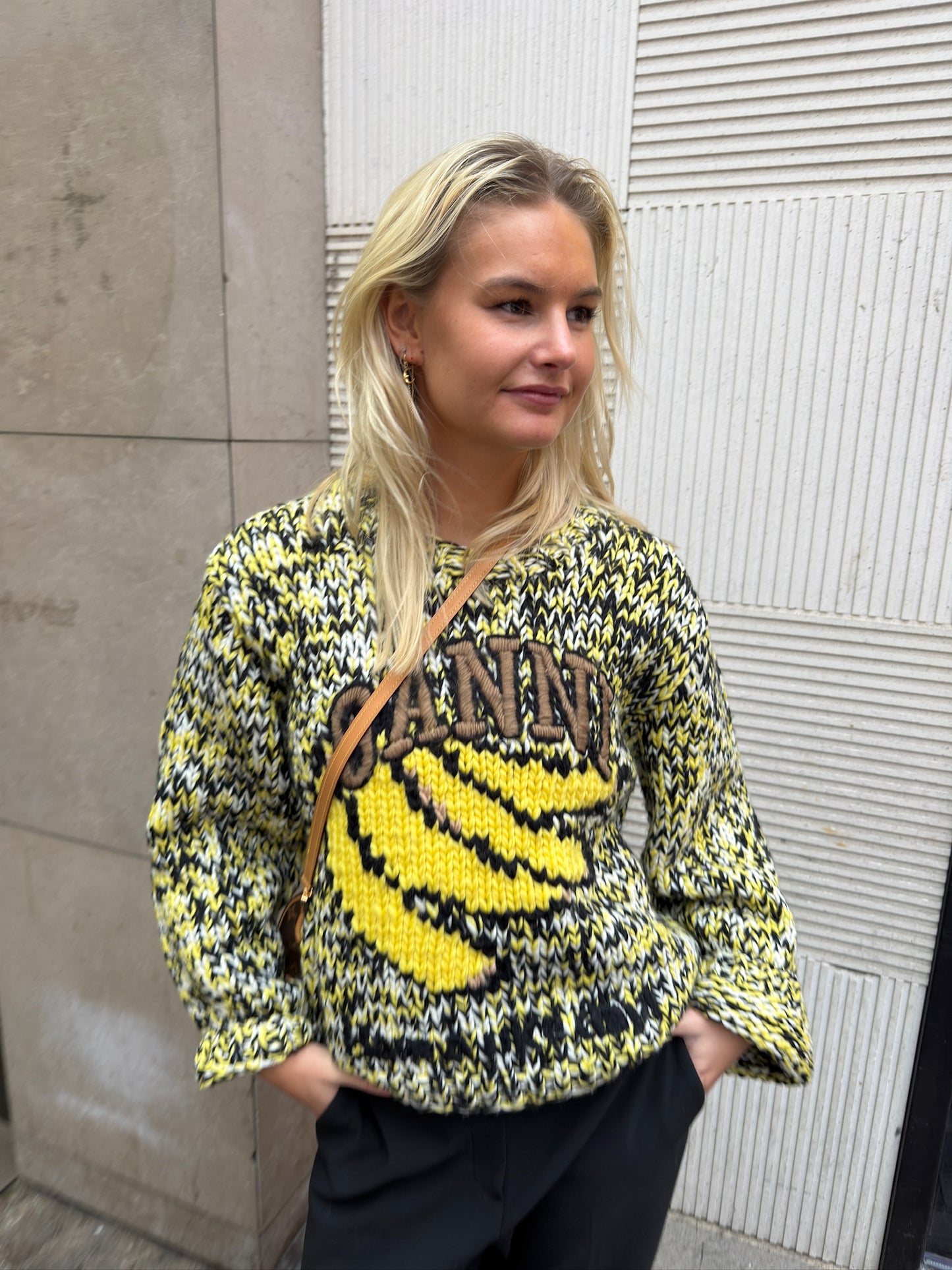 GANNI - Strik - Blazing Yellow - Banana uldstrik