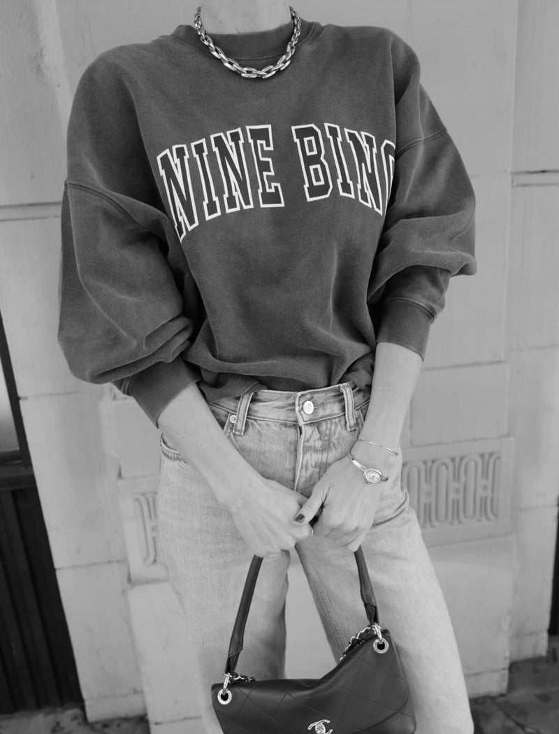 Anine Bing - Sweatshirt - Washed Black - Miles New Classic