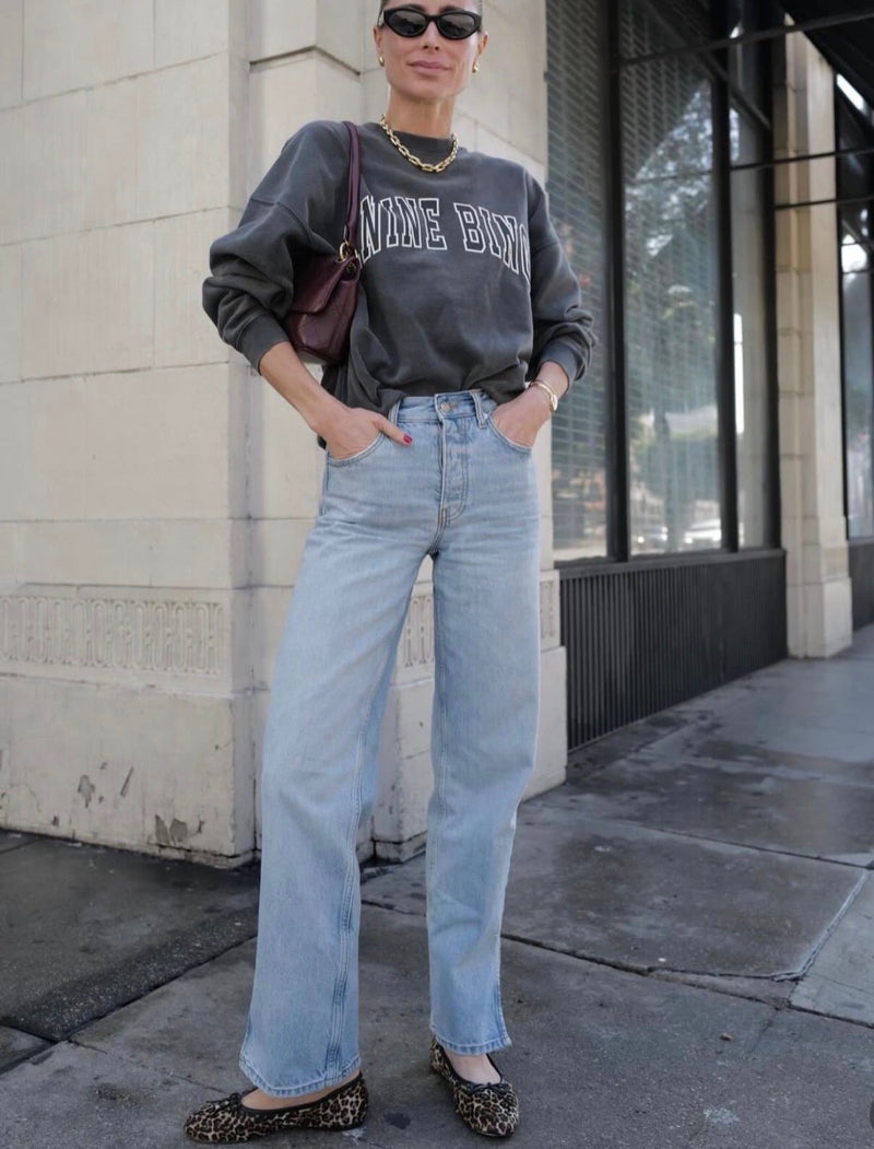 Anine Bing - Sweatshirt - Washed Black - Miles New Classic