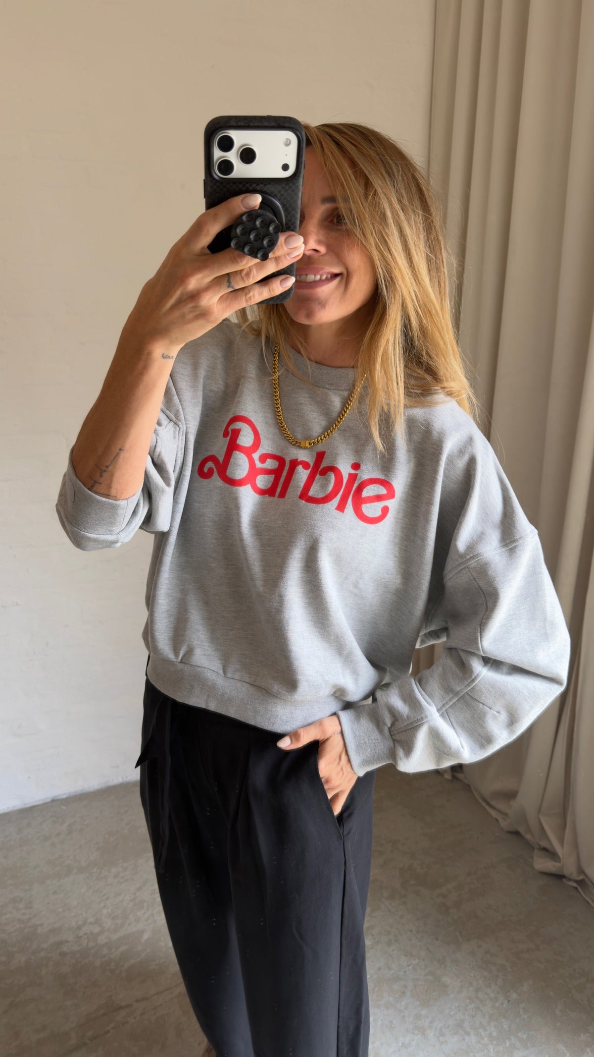 Gestuz - Sweatshirt - Light Grey Melange - Naya