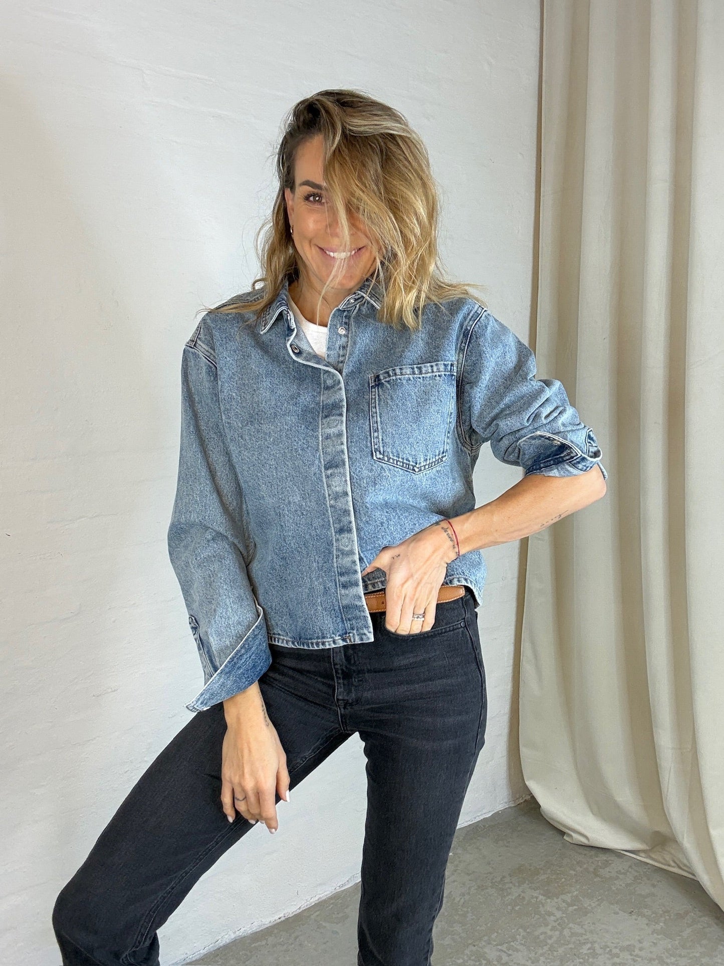 Sofie Schnoor - Denimskjorte - Denim - Nash