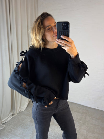 Sofie Schnoor - Strik - Sort - Permeli