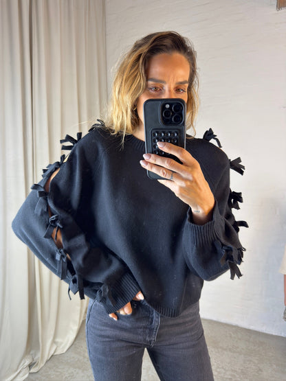 Sofie Schnoor - Strik - Sort - Permeli