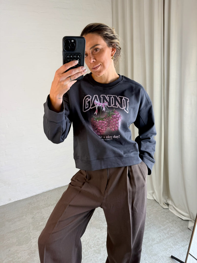 Ganni - Sweatshirt - Phantom - Rasberry