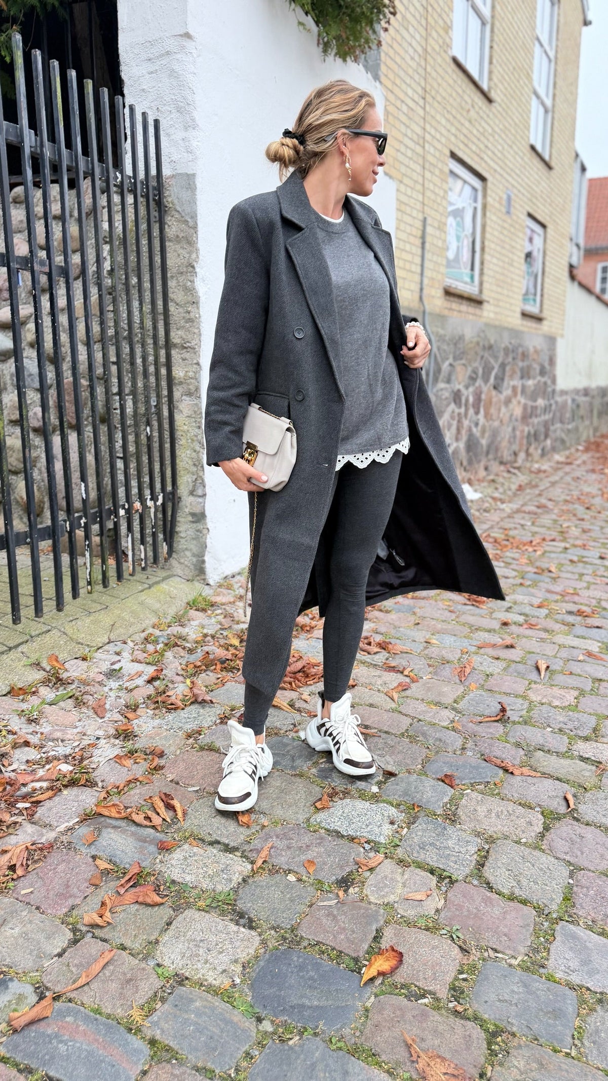 My Essential Wardrobe - Frakke - Dark Grey Melange - Frannie