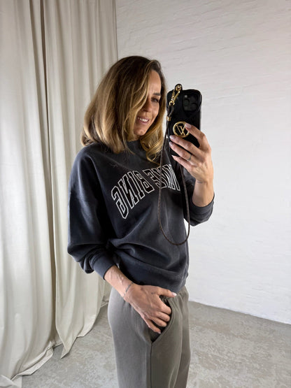 Anine Bing - Sweatshirt - Washed Black - Miles New Classic