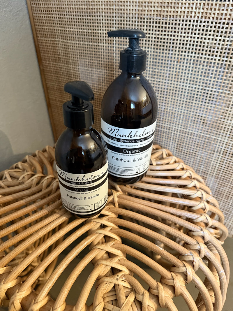 Organic håndsæbe - Patchouli & Vanille - 500 ml - Munkholm sss