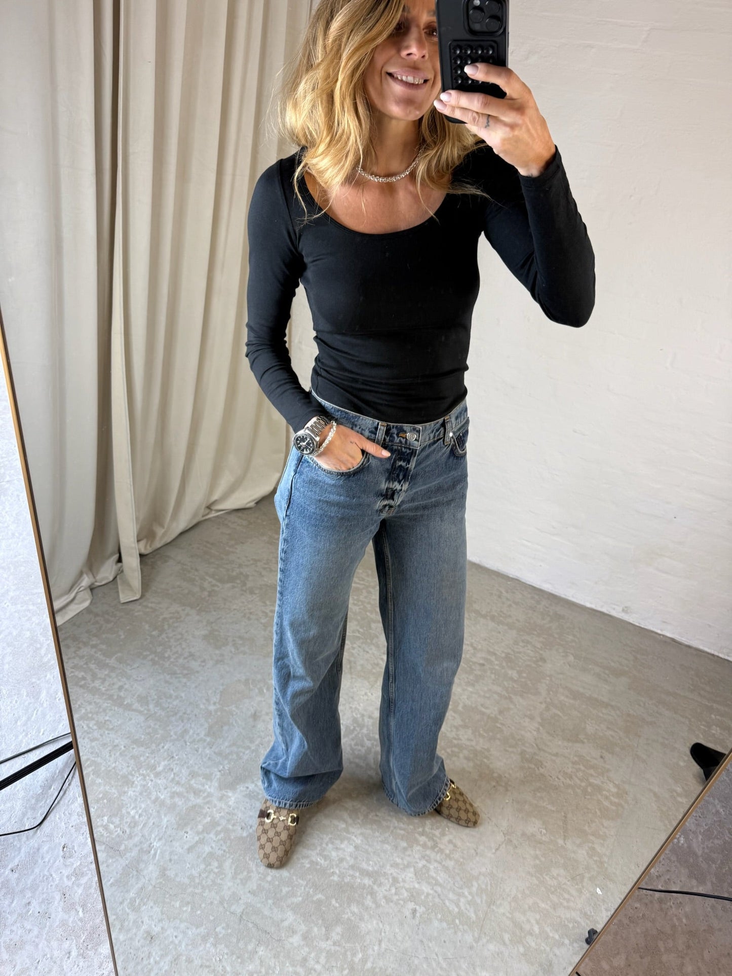 ANINE BING - Jeans - Dark Indigo - Hugh Jean