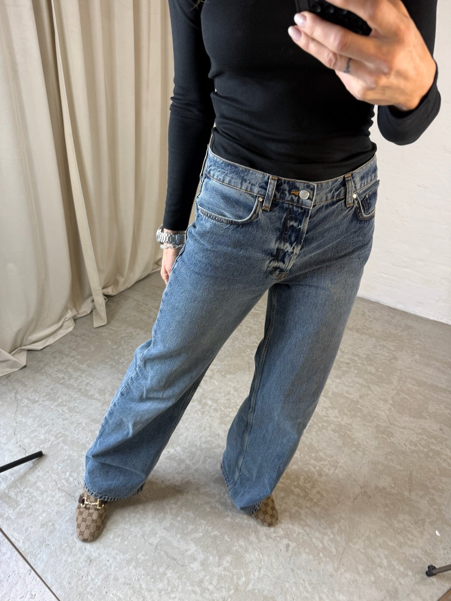ANINE BING - Jeans - Dark Indigo - Hugh Jean
