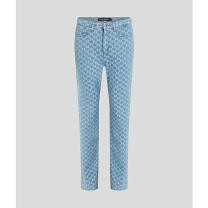 Karl Lagerfeld - Jeans - Light blue - Jacquard pants - Stilkompagniet.dk