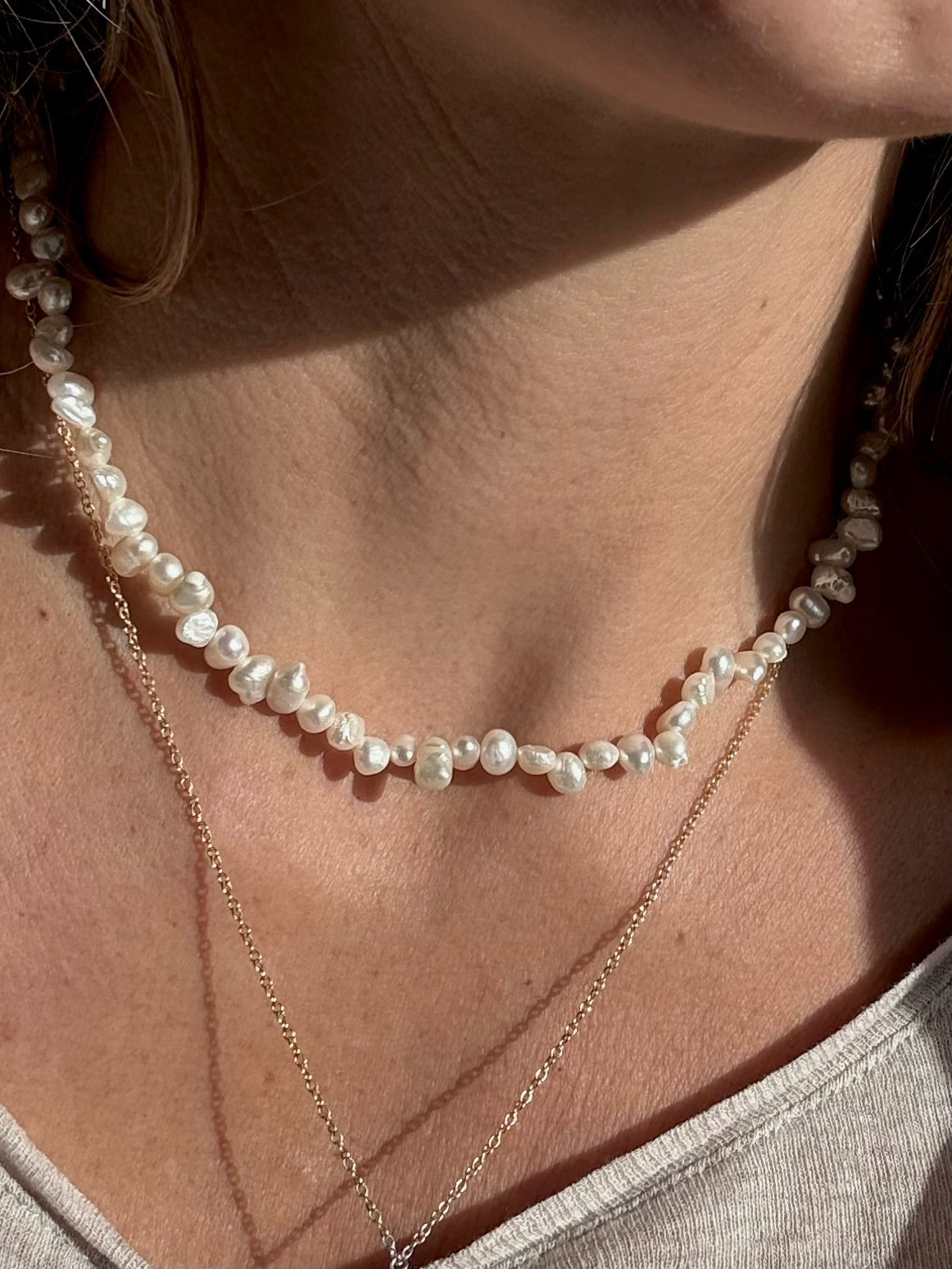 Andcopenhagen Jewelry - Halskæde - Ferskvandsperler - Aura