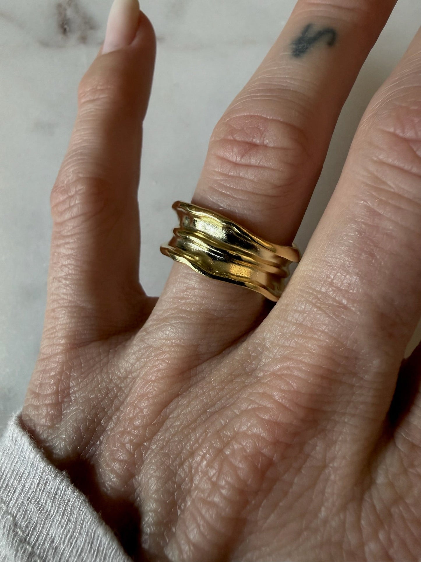 Andcopenhagen Jewelry - Ring - 18 karat guldbelagt 925 sterlingsølv - Gabrielle