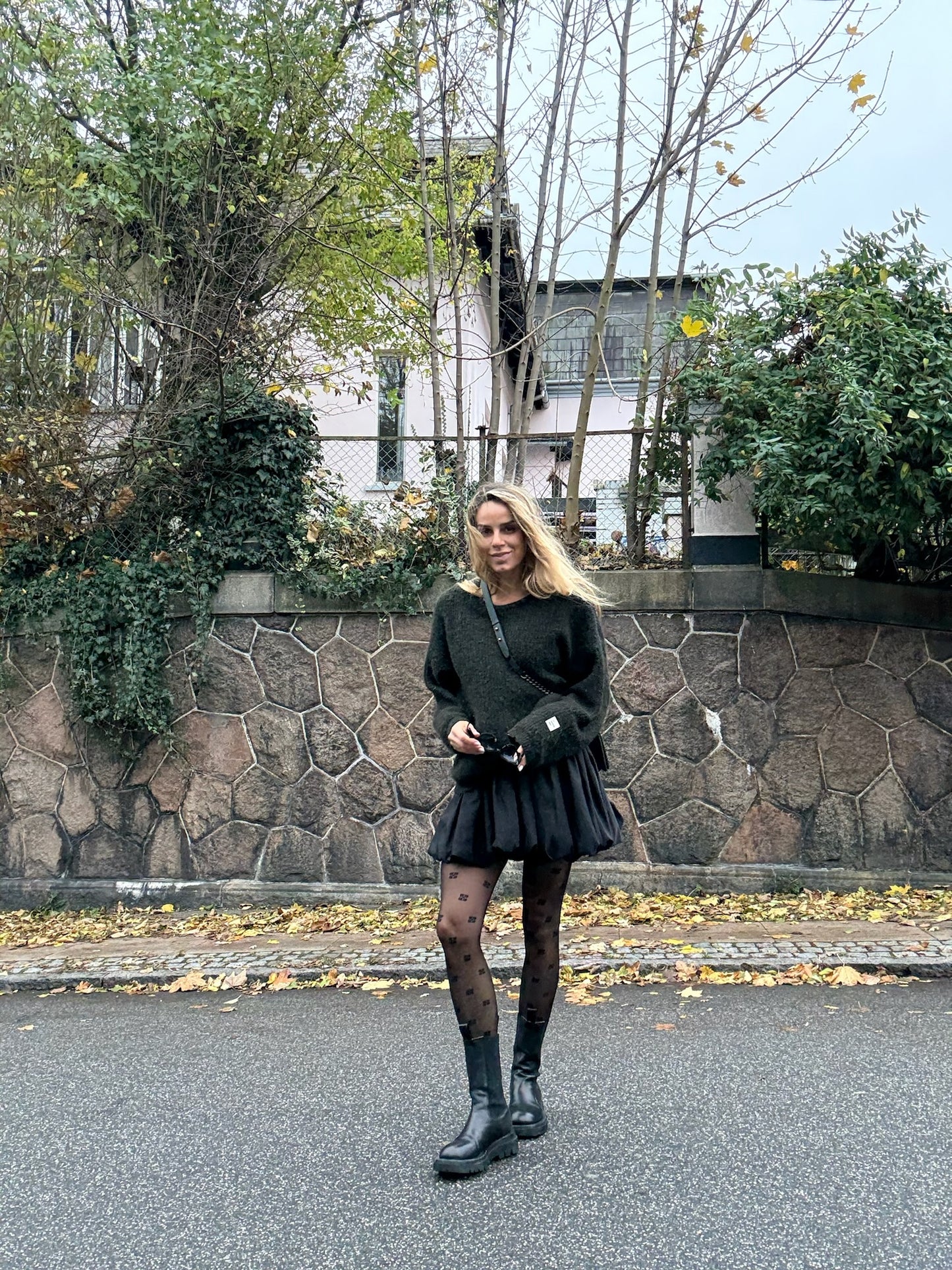 Karl Lagerfeld - Nederdel - Sort - Taffeta skirt