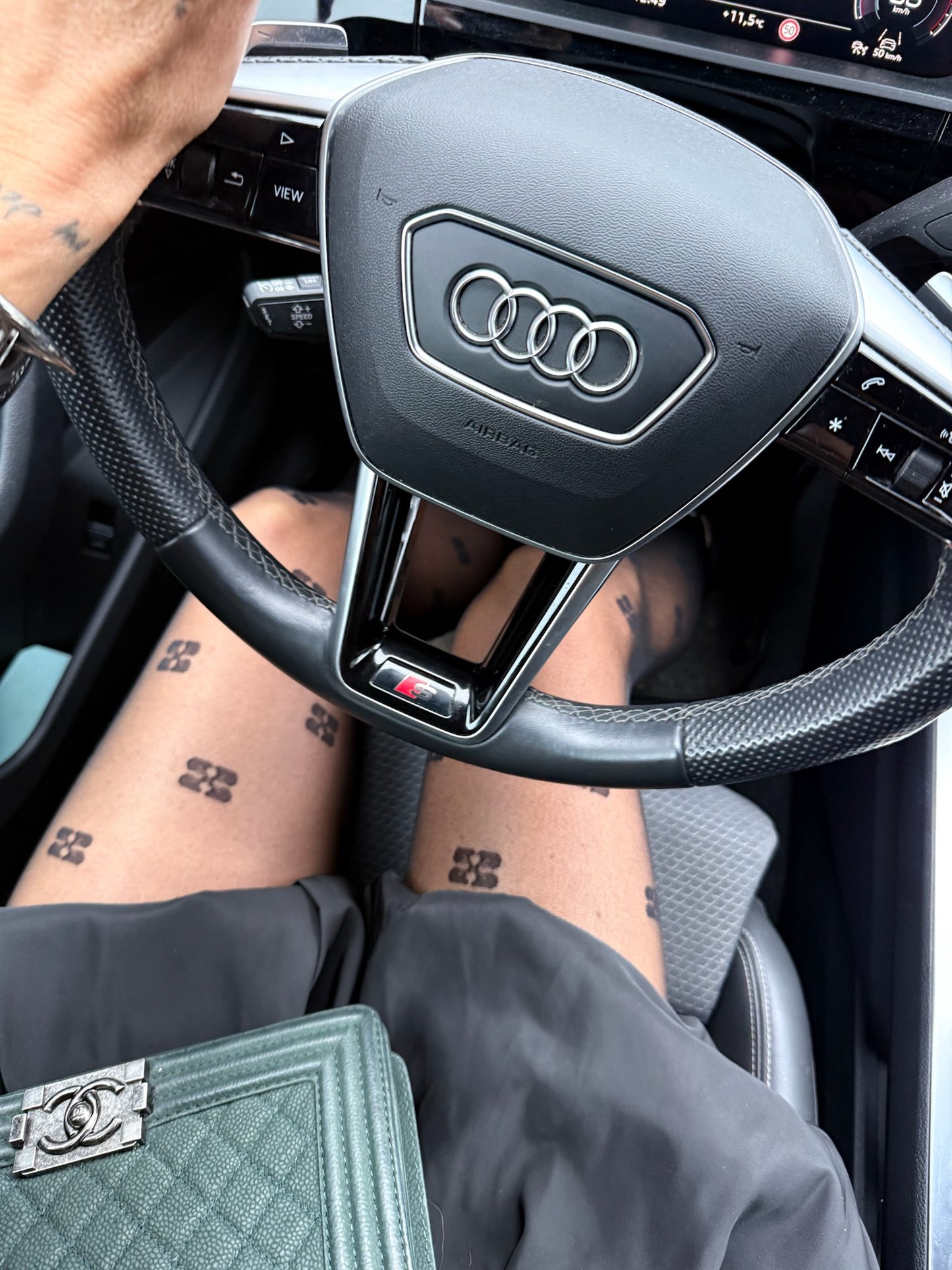 Karl Lagerfeld - Nederdel - Sort - Taffeta skirt