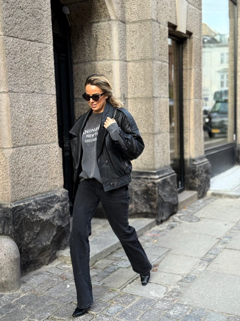 Anine Bing - Sweatshirt - Washed Black - Miles NY