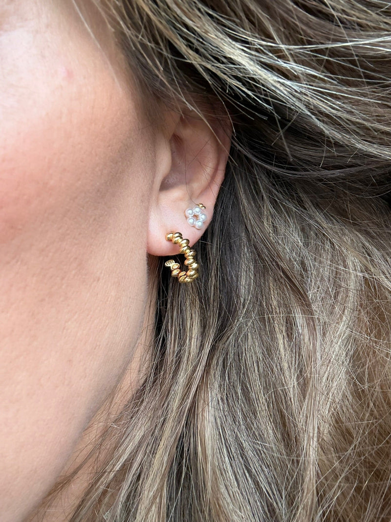 Andcopenhagen Jewelry - Ørering studs - 18 karat guldbelagt 925 sterlingsølv - Phine