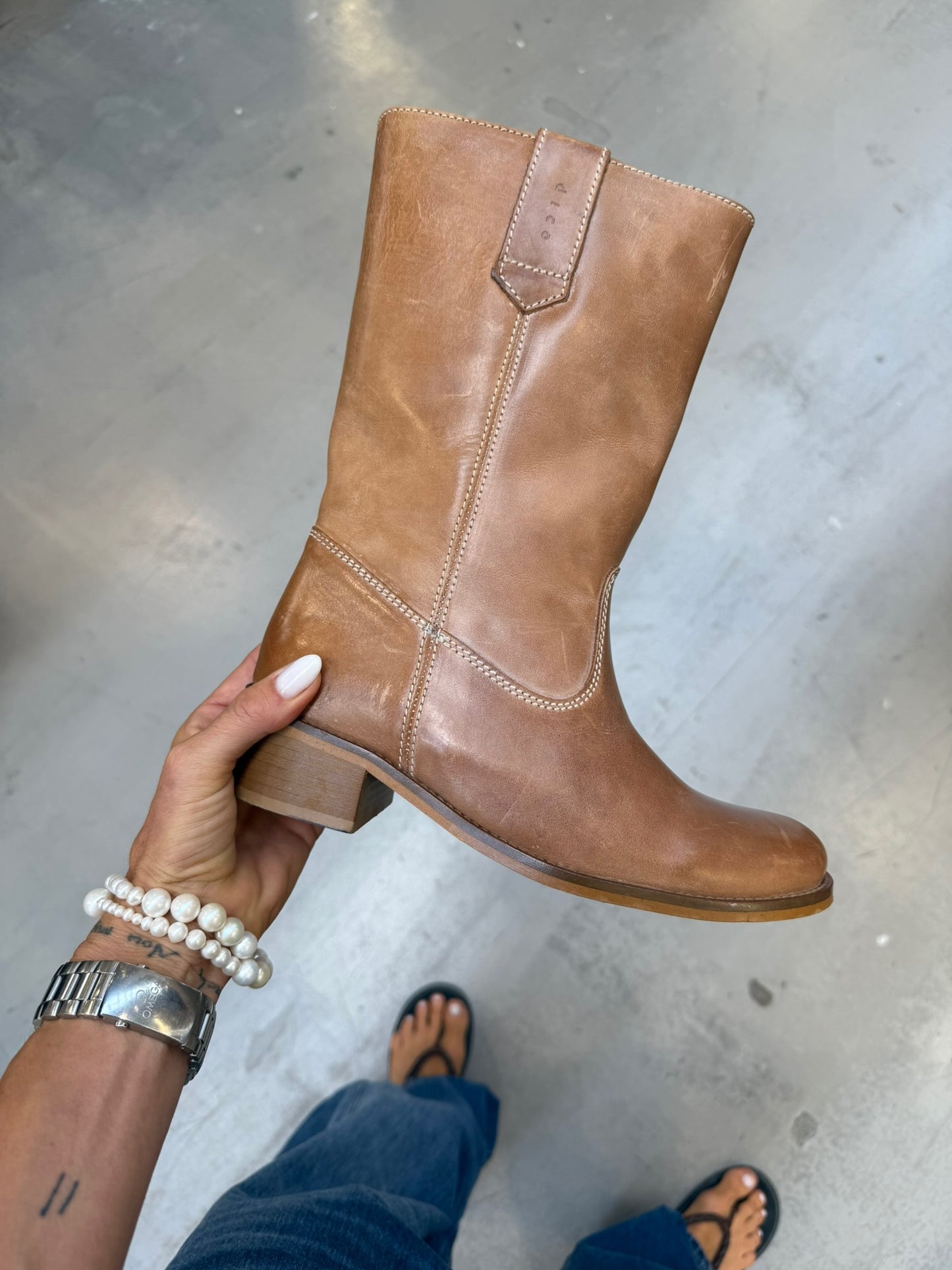 Dico - Skind Støvle - Dark Tan - Julia Gaucho