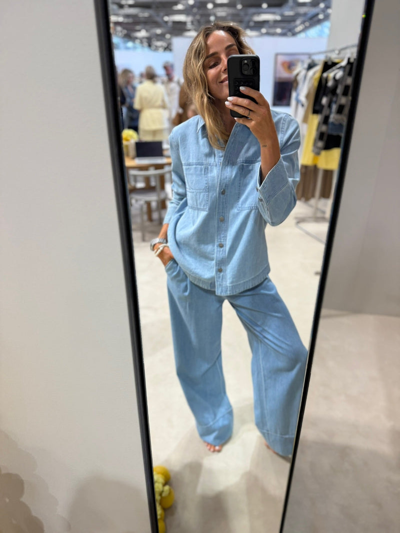 Rouge Edit - Bukser - Light Blue Denim - Francie