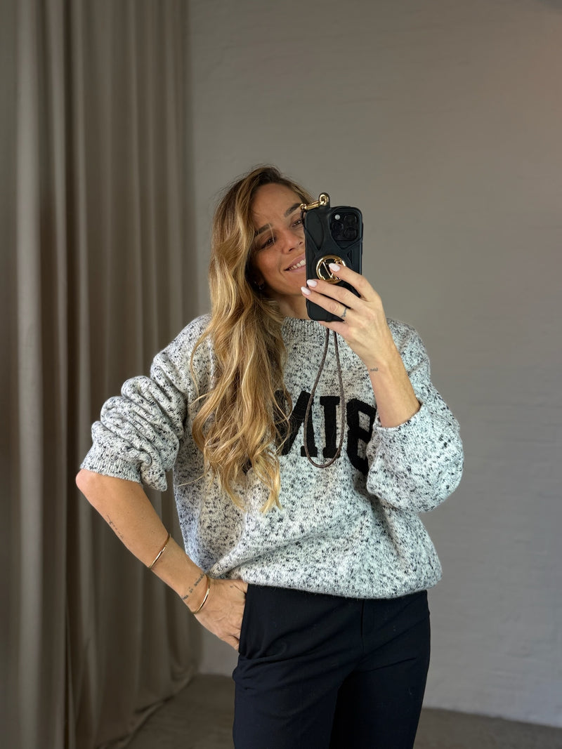 Anine Bing - Strik - Marled white - Sydney