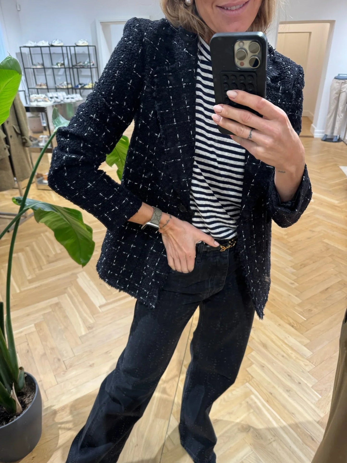 Karl Lagerfeld - Blazer - Black - Boucle Logo