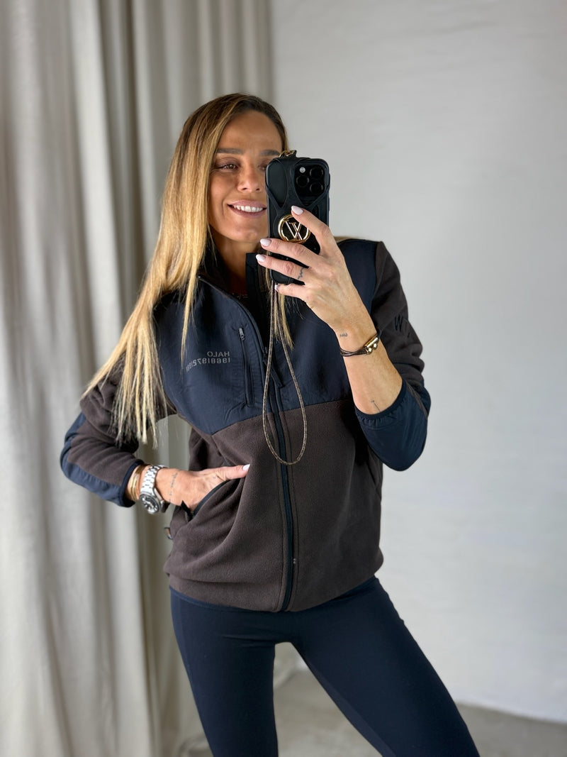 Halo - Fleece jakke -  Chocolate torte 8070 - Blocked Zip Fleece