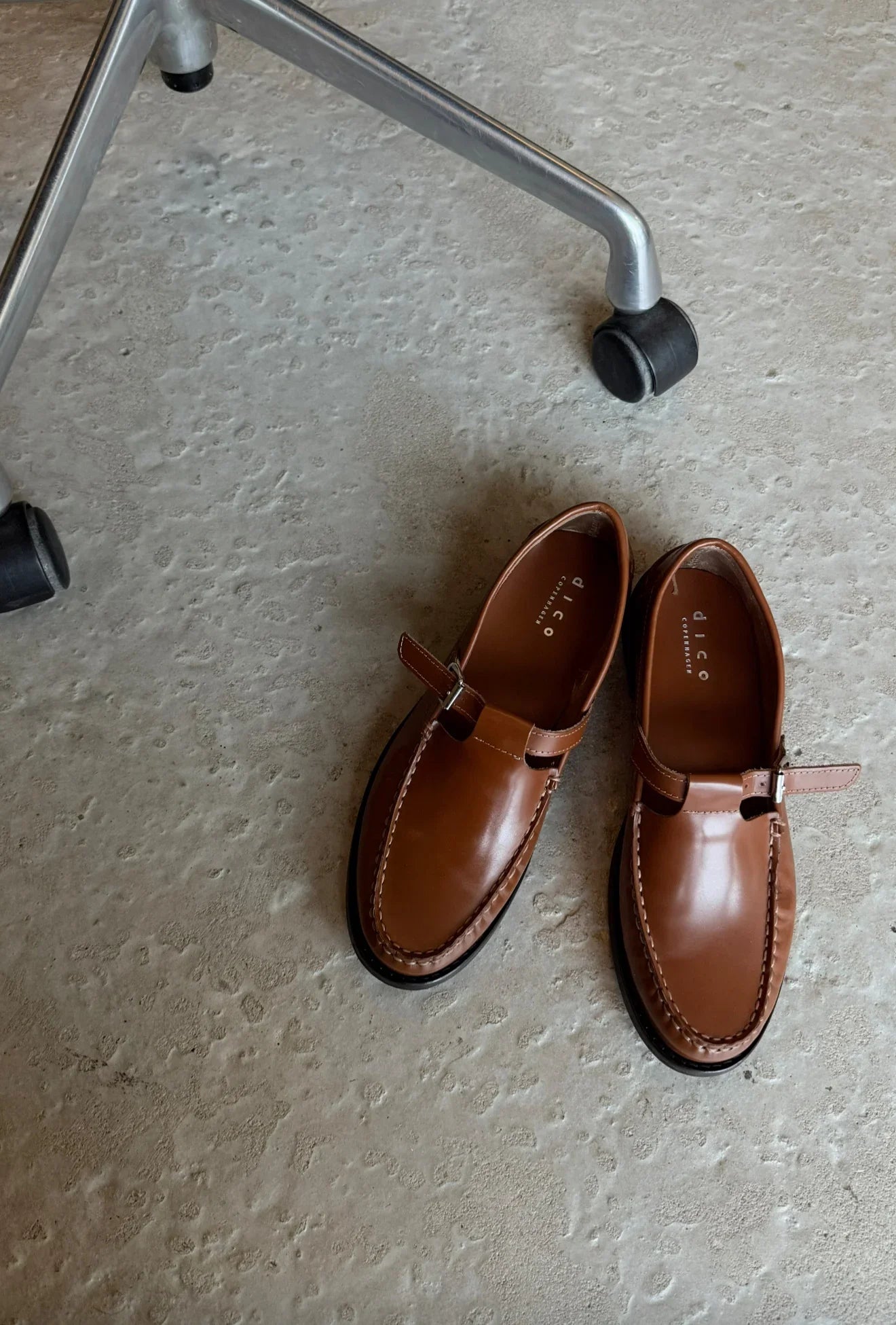 Dico - Læder Loafers - Hazelnut - T-Bar