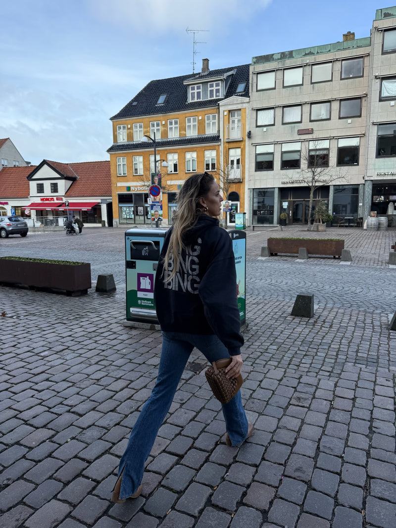 Anine Bing - Sweatshirt - Vintage Black - Harvey Sweatshirt Stencil