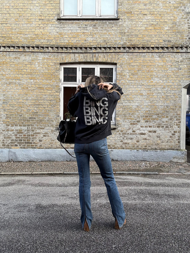 Anine Bing - Sweatshirt - Vintage Black - Harvey Sweatshirt Stencil