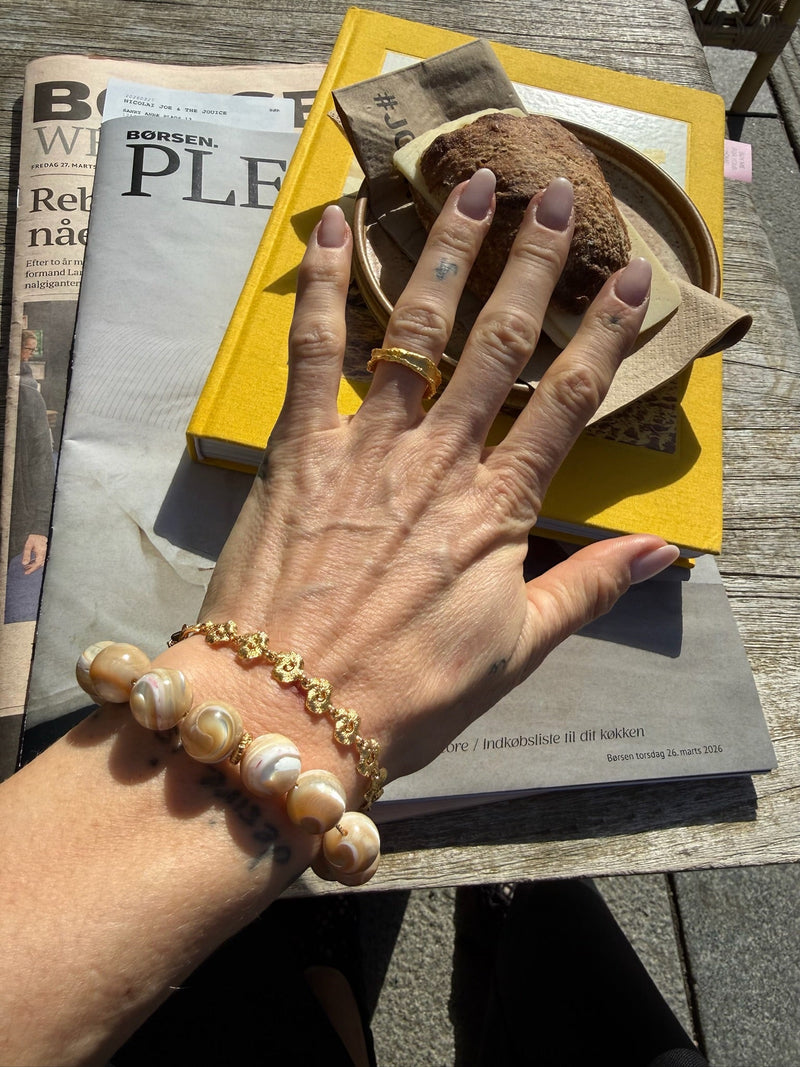 Anni Lu - Armbånd - Cream - Jetset Gems Bracelet