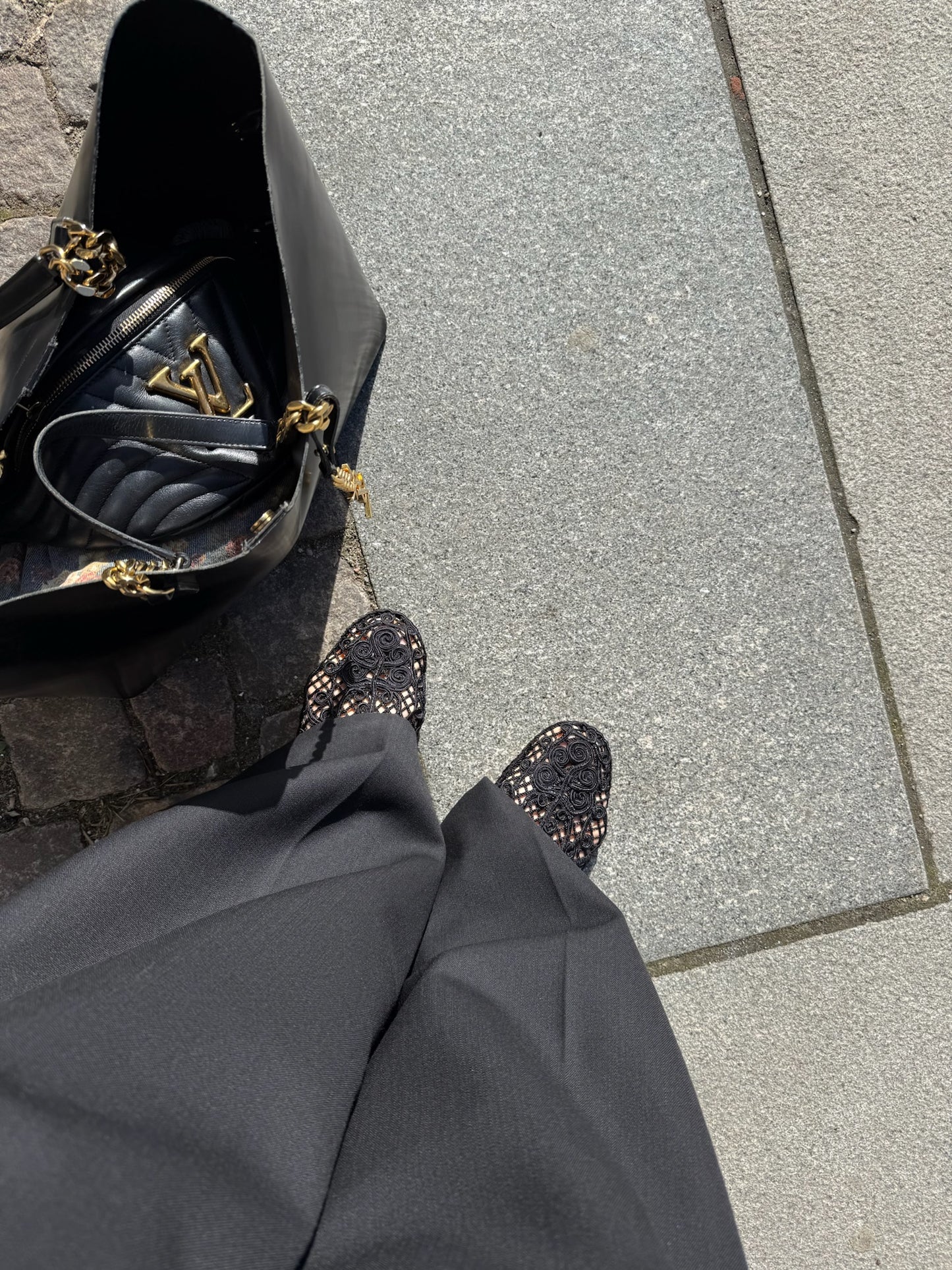 Odissi - Ballerina - Black - Iris Crocheted Flat