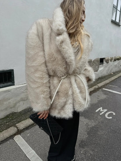 Sportmax - Pels Jakke - Beige - Rosaria