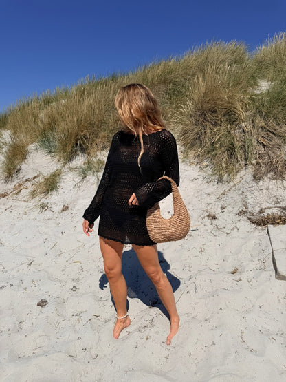 Andcopenhagen Basics - Hæklet Stråtaske - Khaki - Lucky