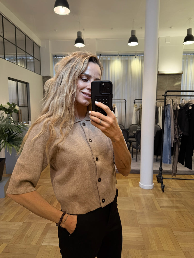 The Garment - Cardigan - Brun - Como Cropped Cardigan