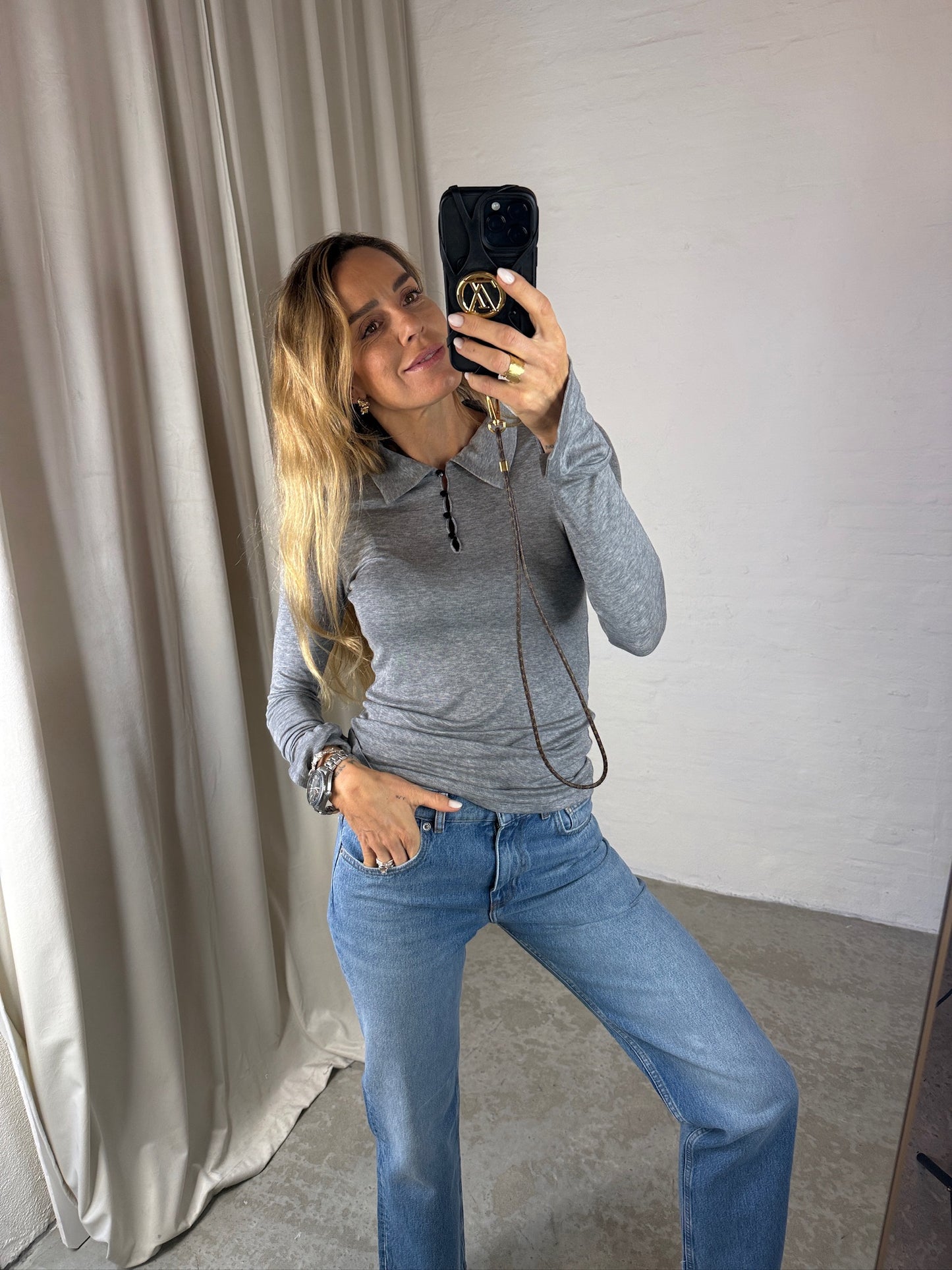 The Garment - Polo - Grå - Bree Polo Tee