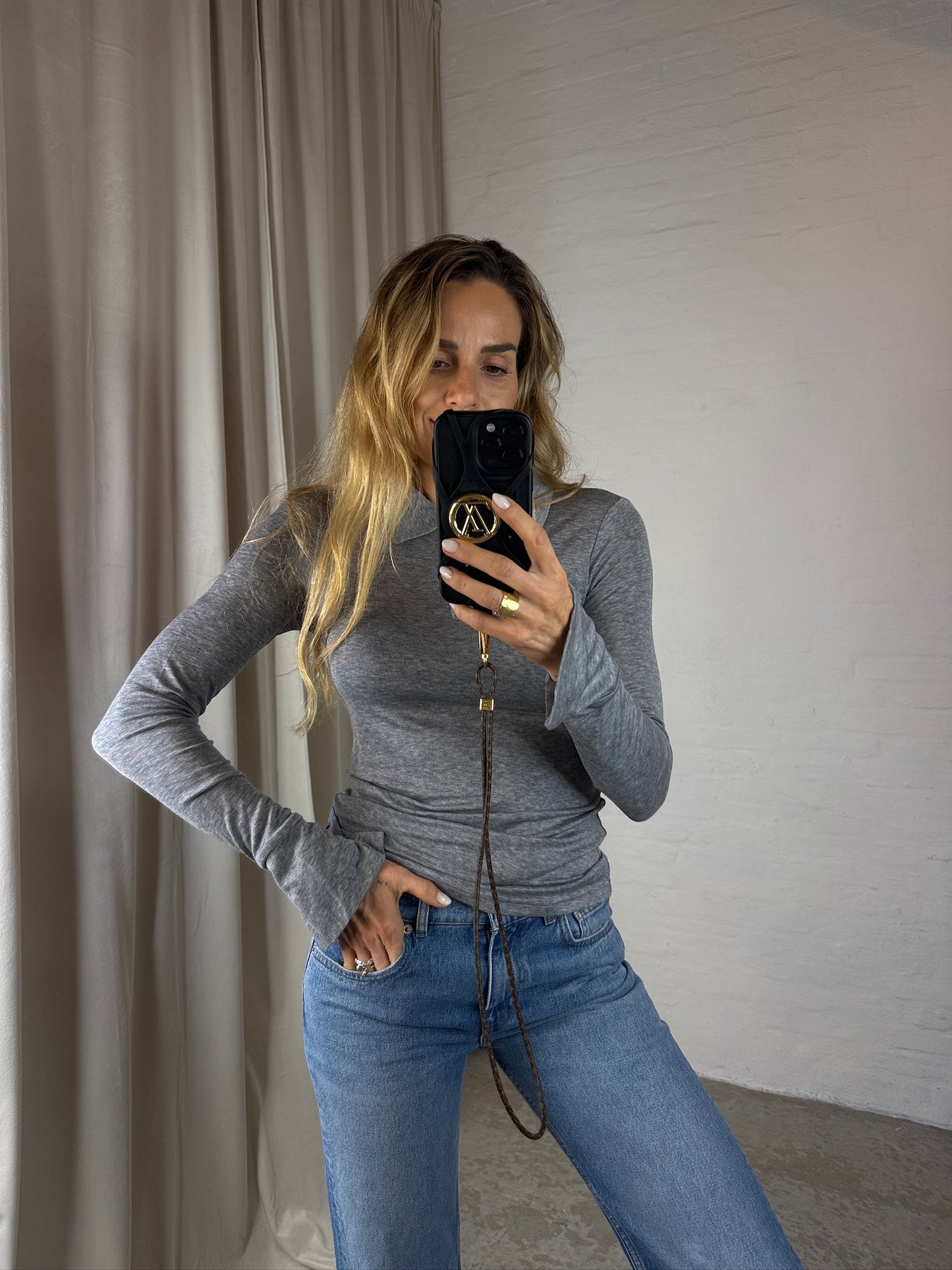 The Garment - Polo - Grå - Bree Polo Tee