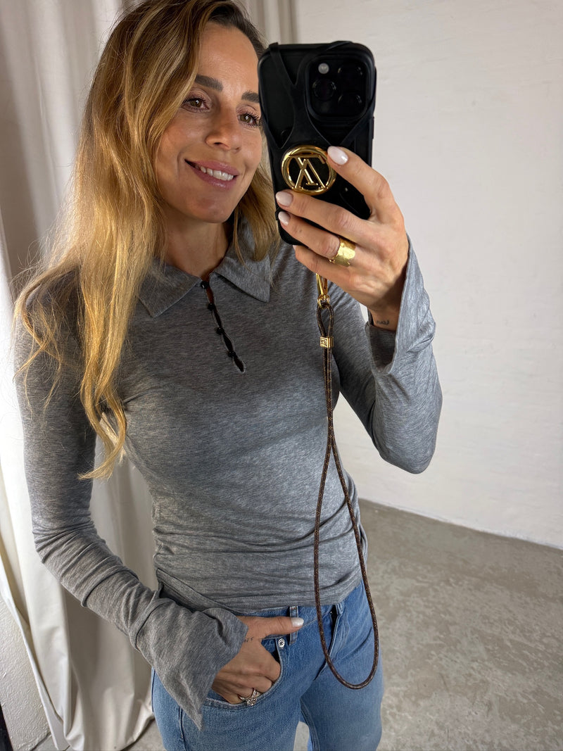 The Garment - Polo - Grå - Bree Polo Tee