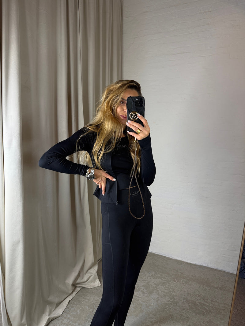 HALO - Leggings - Black - Women training tights