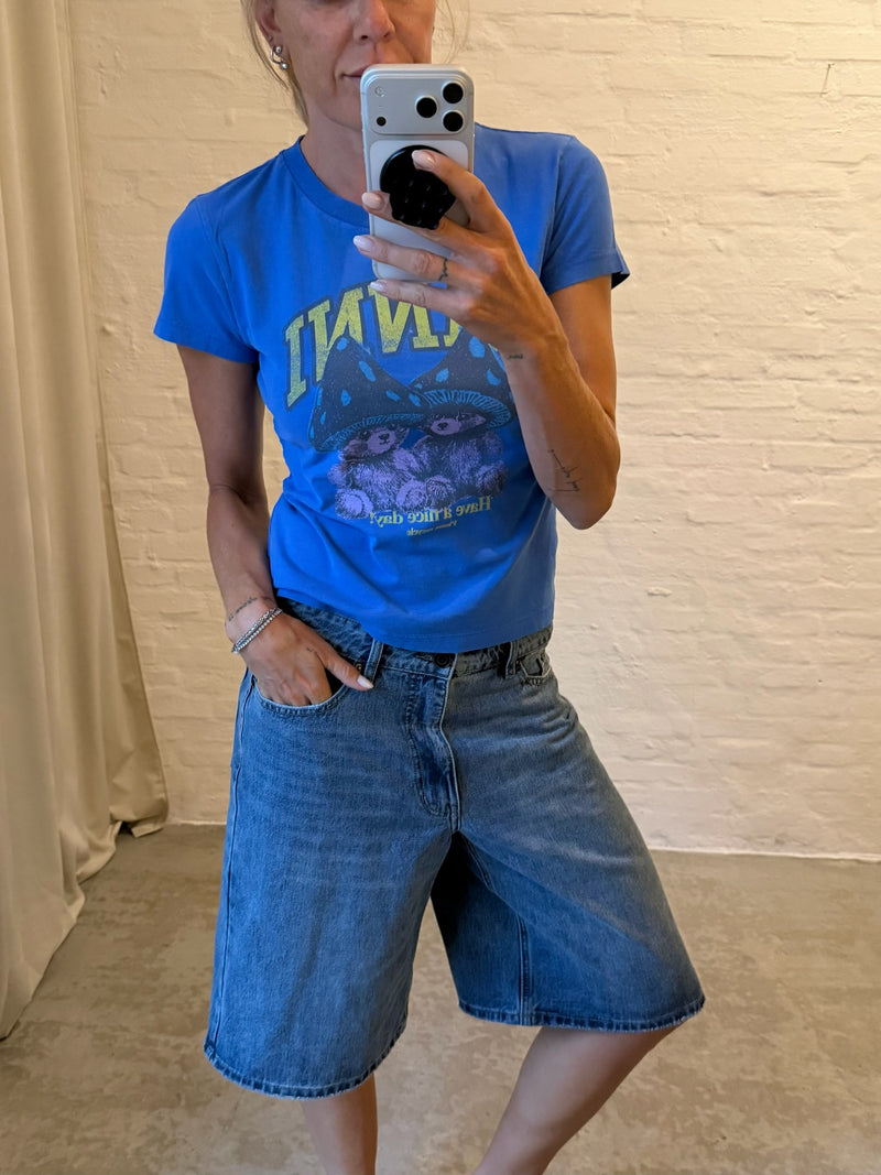 Sofie Schnoor - Bermuda Shorts - Denim Blue - Stokesw Oversized